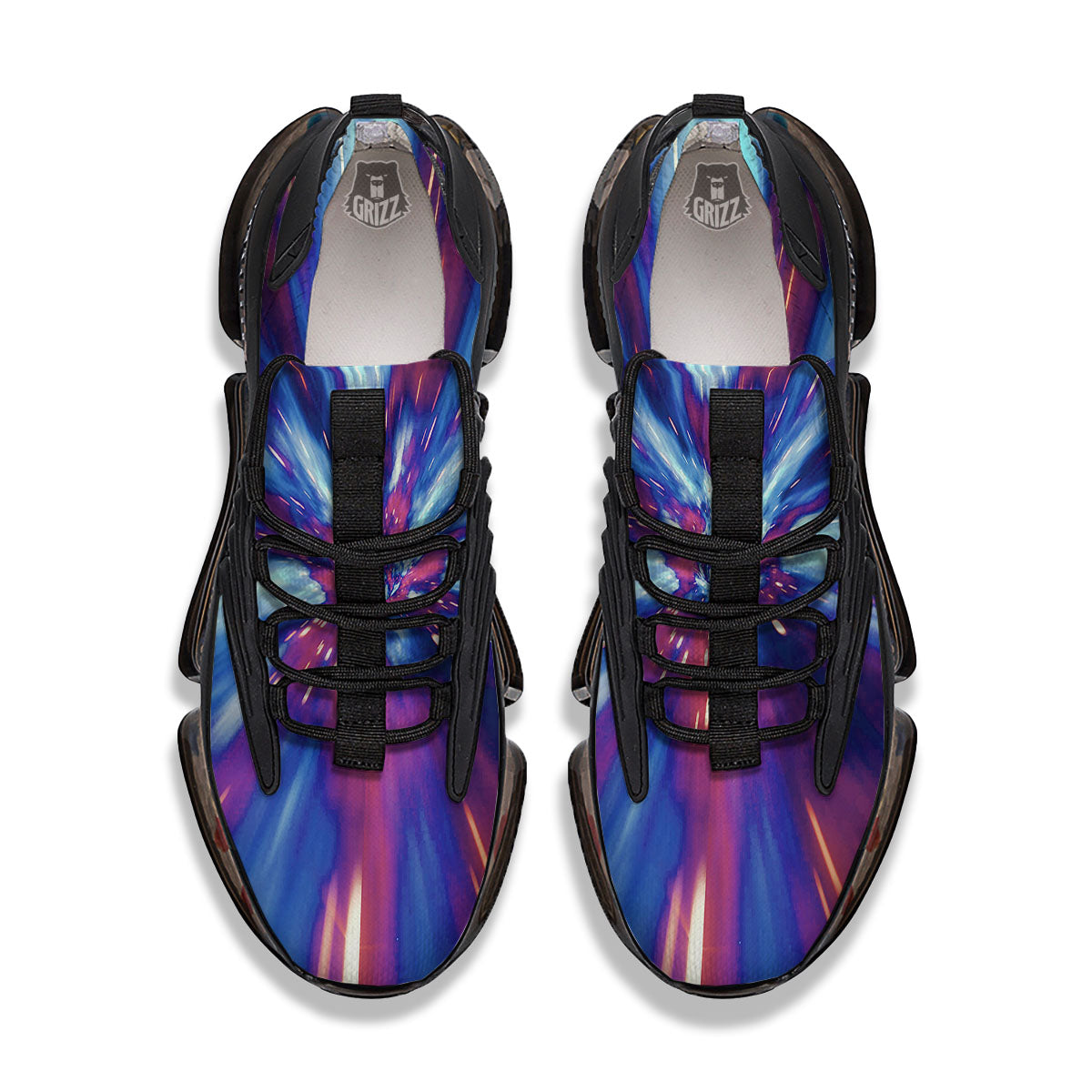 Lightspeed Galaxy Print Black Gym Shoes-grizzshop