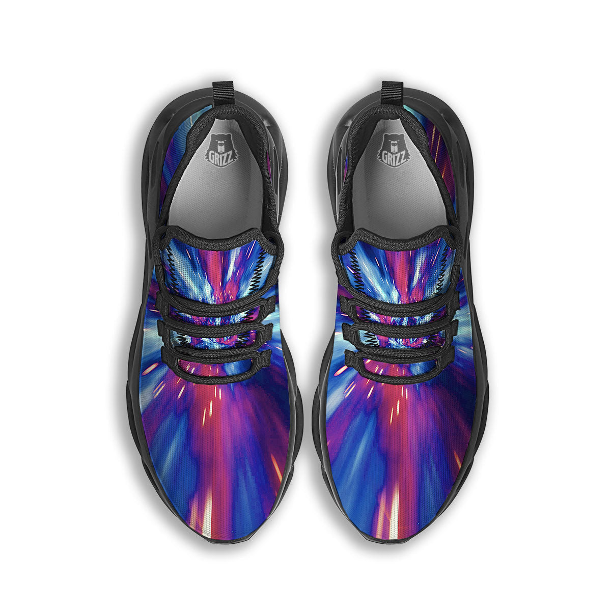 Lightspeed Galaxy Print Black Running Shoes-grizzshop