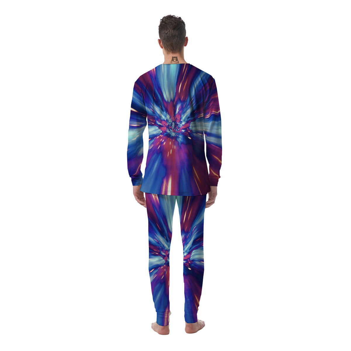 Lightspeed Galaxy Print Men's Pajamas-grizzshop