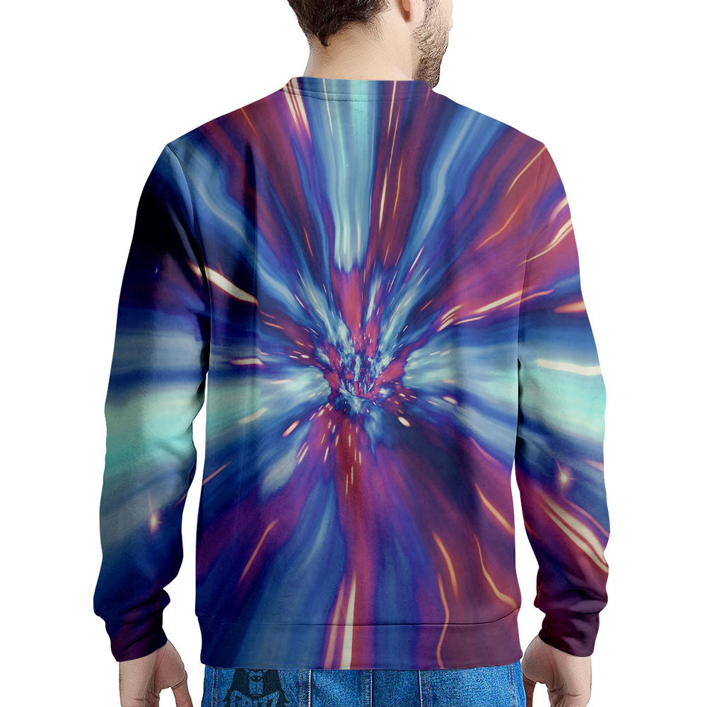 Lightspeed Galaxy Print Men's Sweatshirt-grizzshop