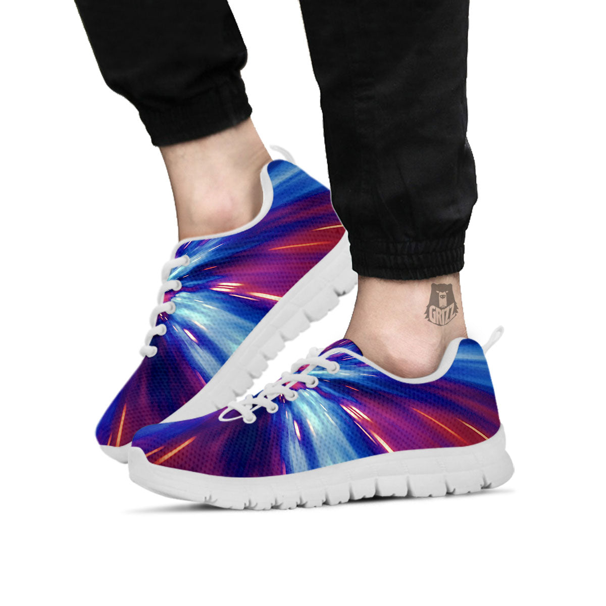 Lightspeed Galaxy Print White Sneaker-grizzshop