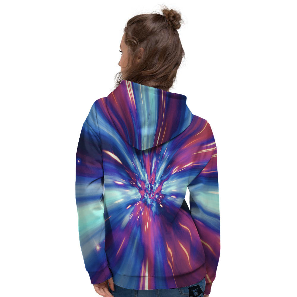 Lightspeed Galaxy Print Women's Hoodie-grizzshop