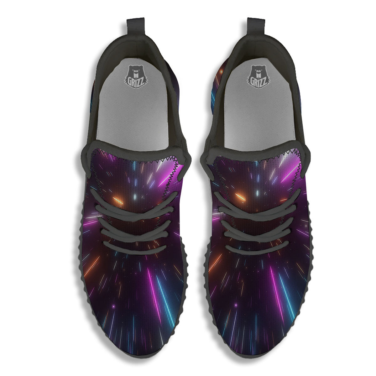 Lightspeed Hyperspace Print Black Walking Shoes-grizzshop