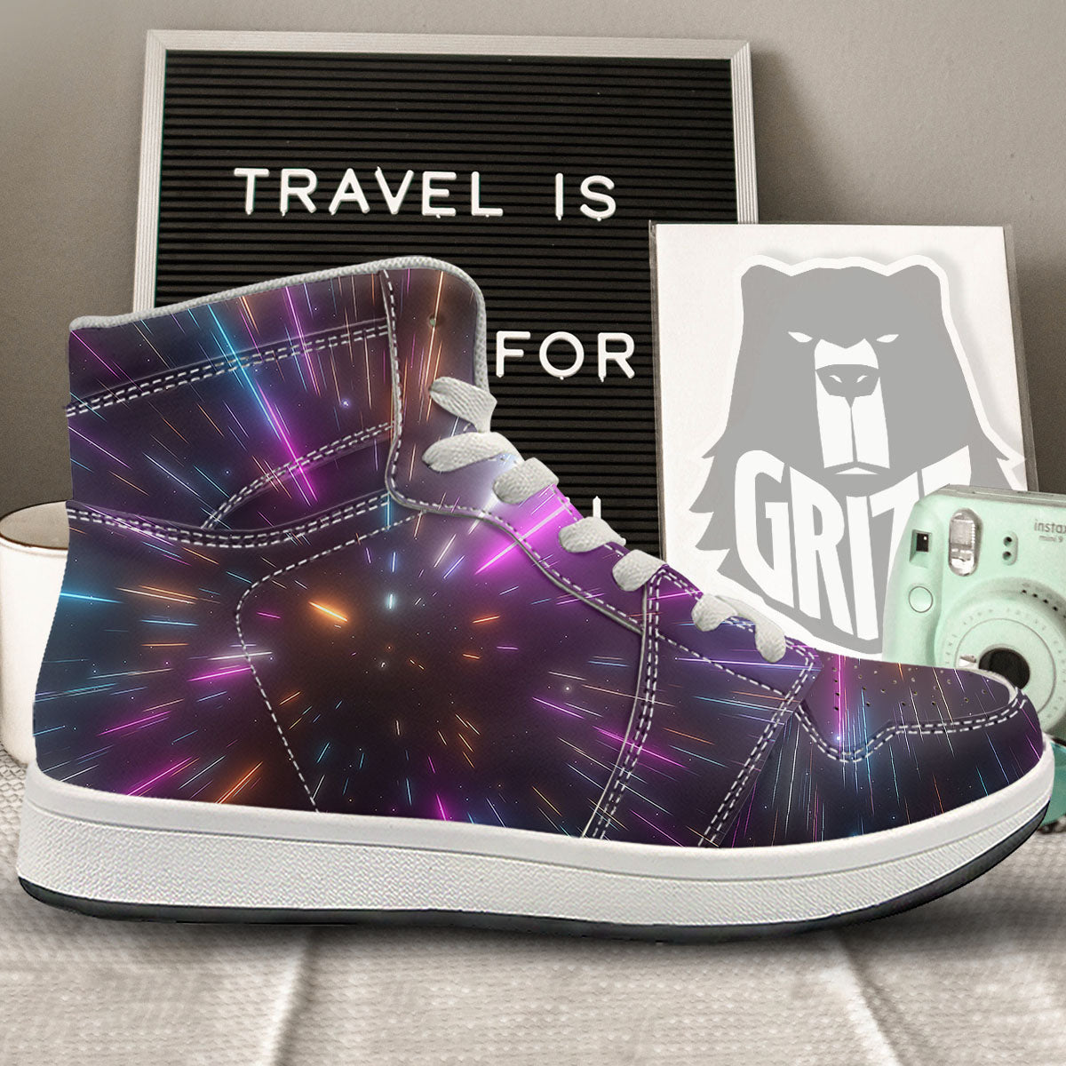 Lightspeed Hyperspace Print High Top Sneakers-grizzshop