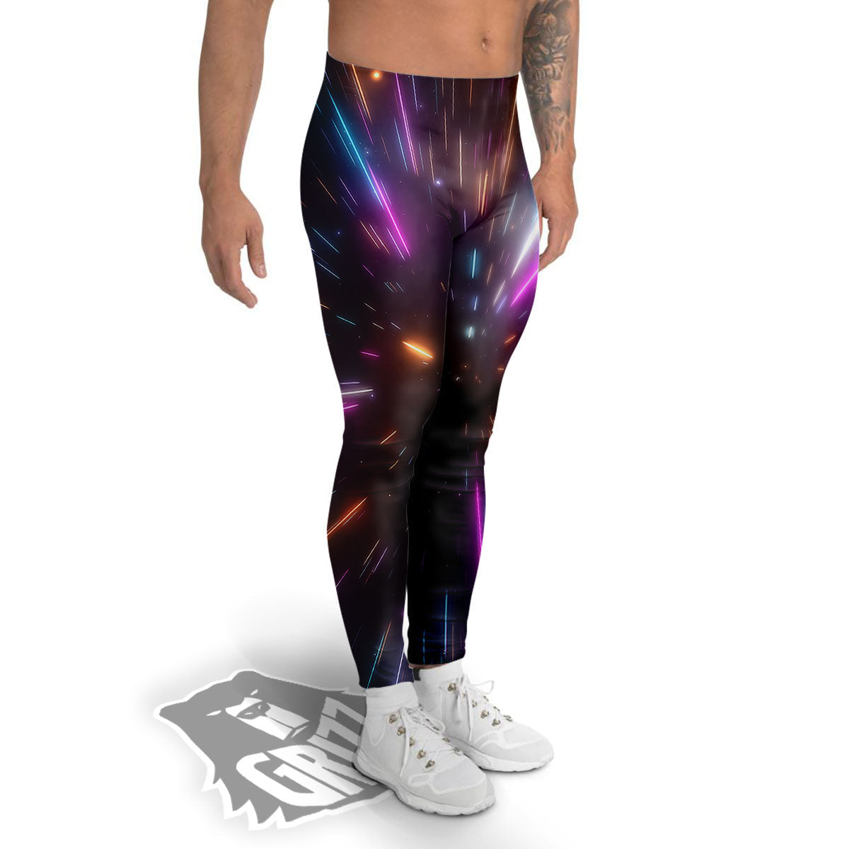 Lightspeed Hyperspace Print Men's Leggings-grizzshop
