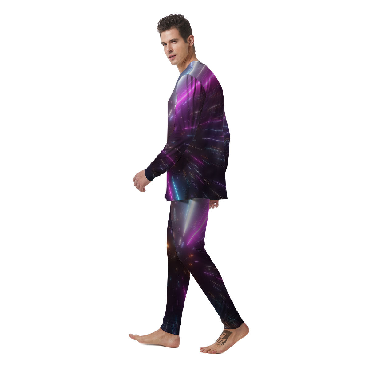 Lightspeed Hyperspace Print Men's Pajamas-grizzshop