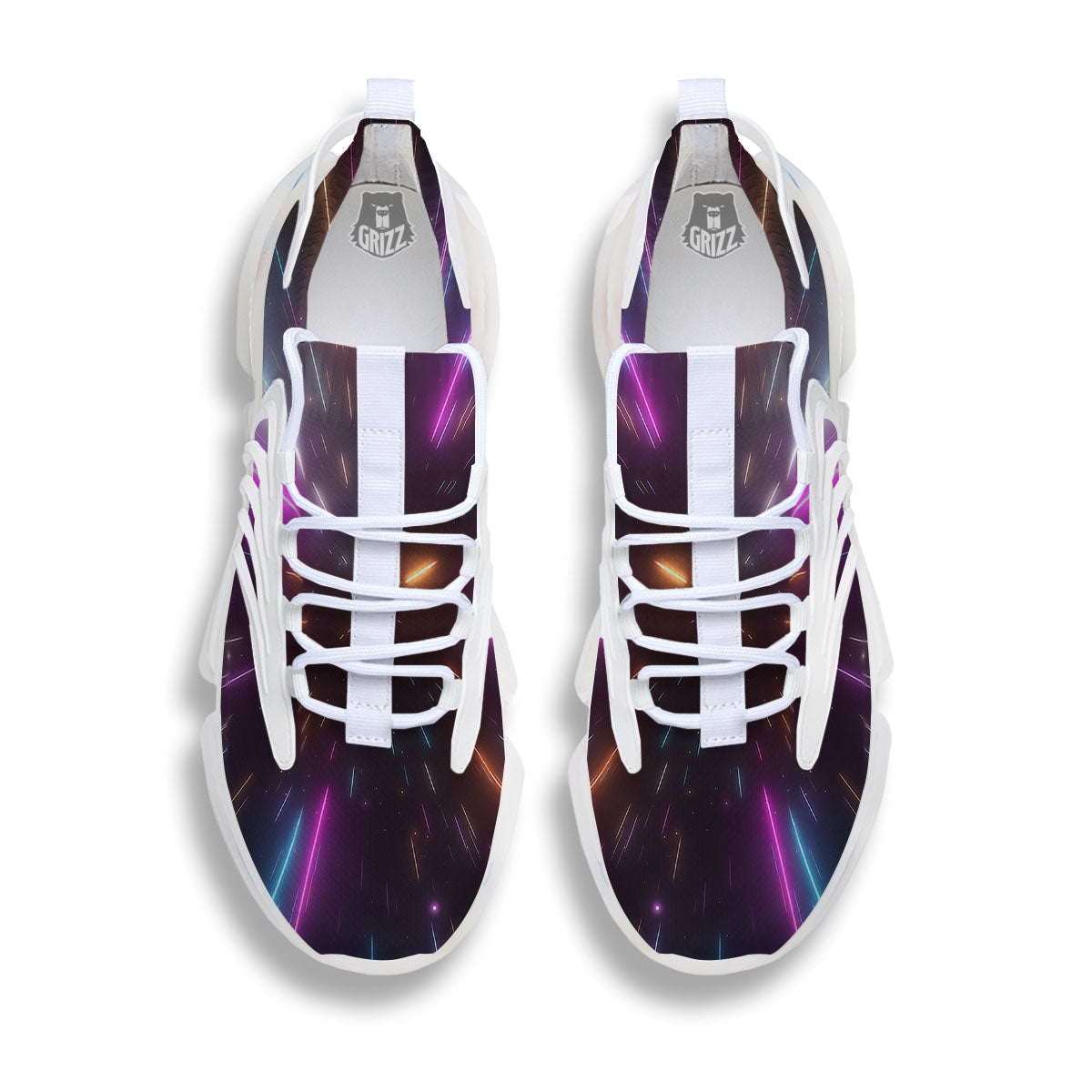 Lightspeed Hyperspace Print White Gym Shoes-grizzshop