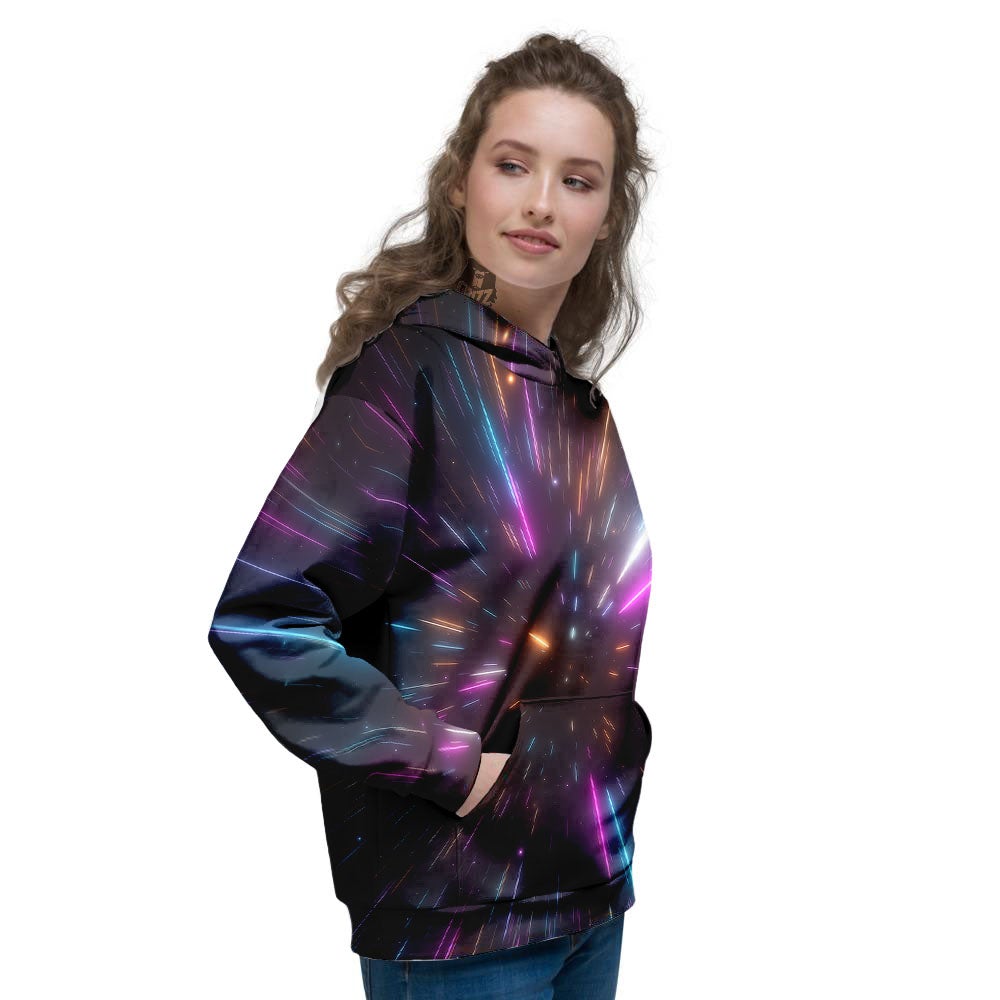Lightspeed Hyperspace Print Women's Hoodie-grizzshop