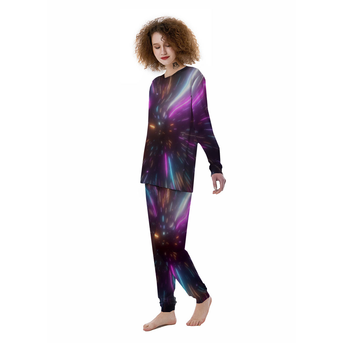 Lightspeed Hyperspace Print Women's Pajamas-grizzshop
