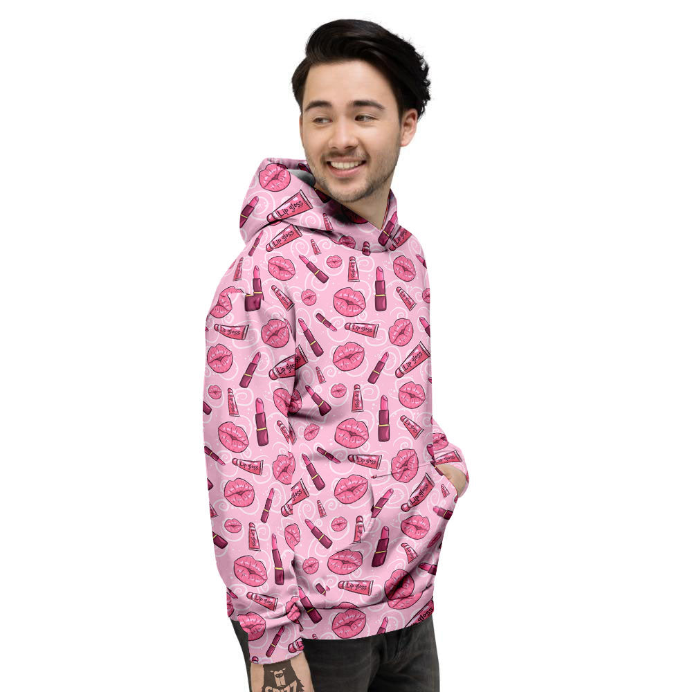 Lips Funky Kiss Print Pattern Men's Hoodie-grizzshop