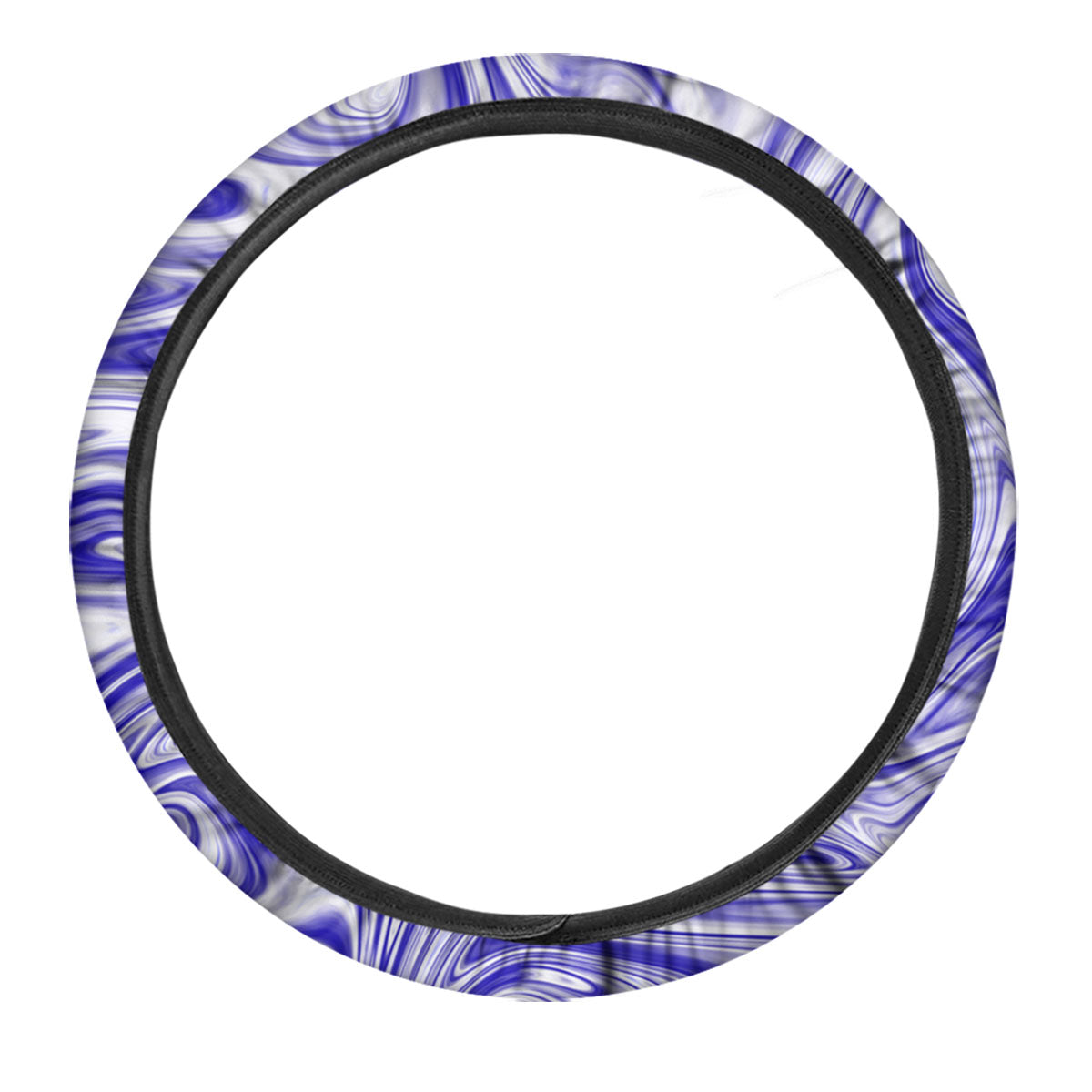 Liquid Psychedelic Print Pattern Car Steering Wheel Cover-grizzshop