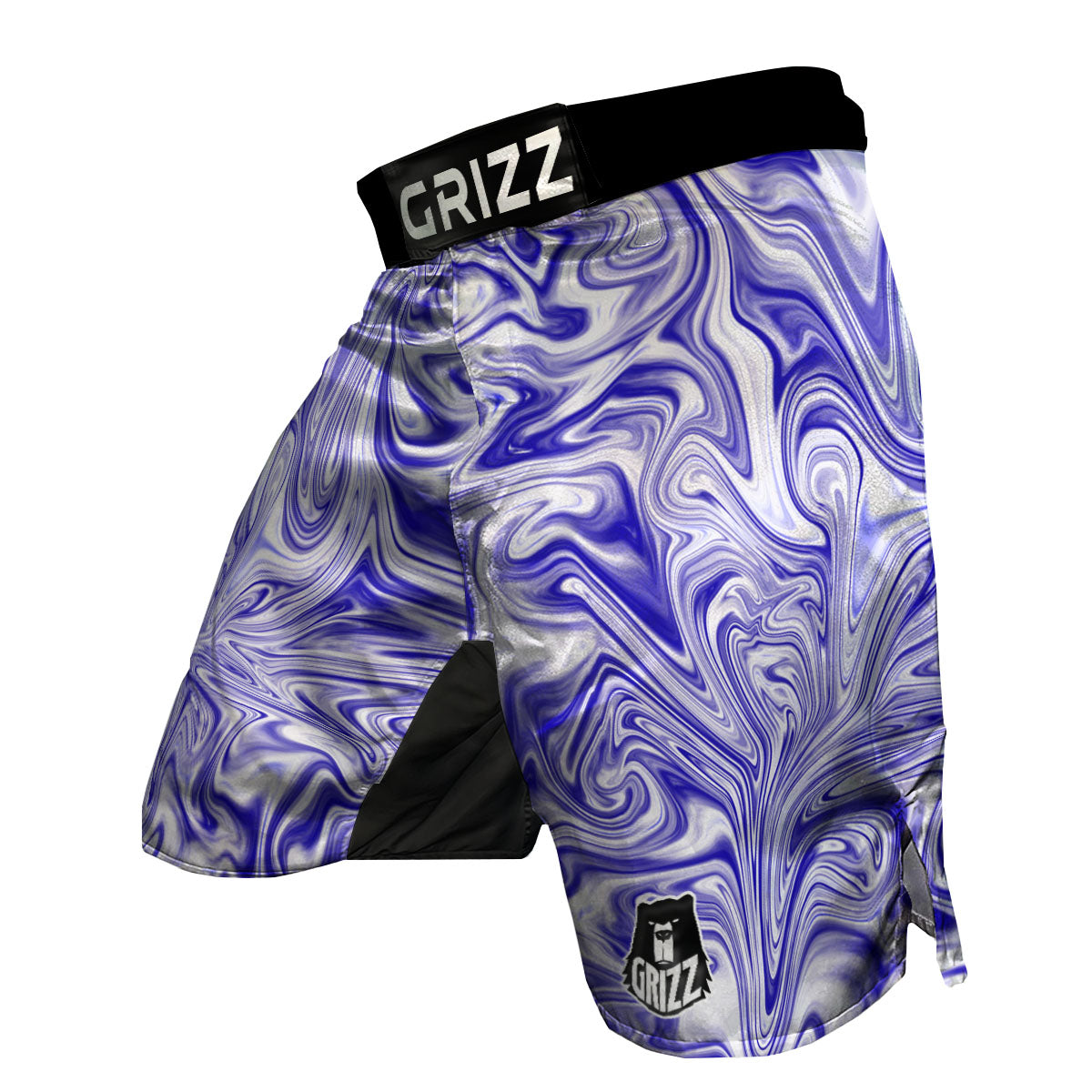 Liquid Psychedelic Print Pattern MMA Shorts-grizzshop
