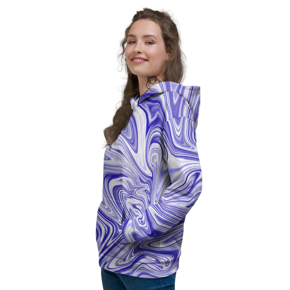 Liquid Psychedelic Print Pattern Women's Hoodie-grizzshop