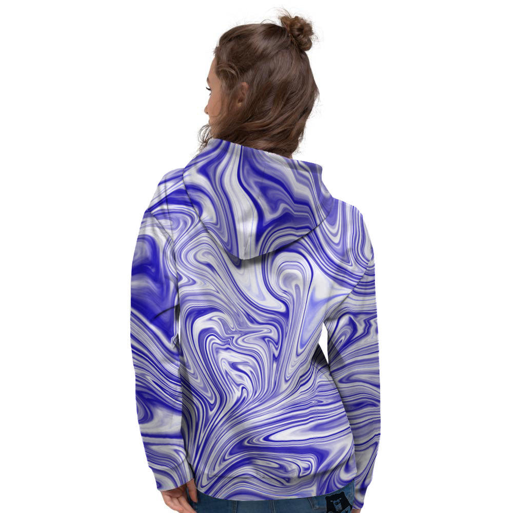 Liquid Psychedelic Print Pattern Women's Hoodie-grizzshop