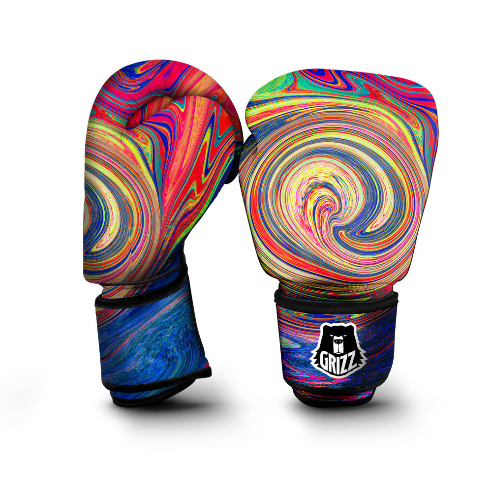 Liquid Trippy Abstract Psychedelic Print Boxing Gloves-grizzshop
