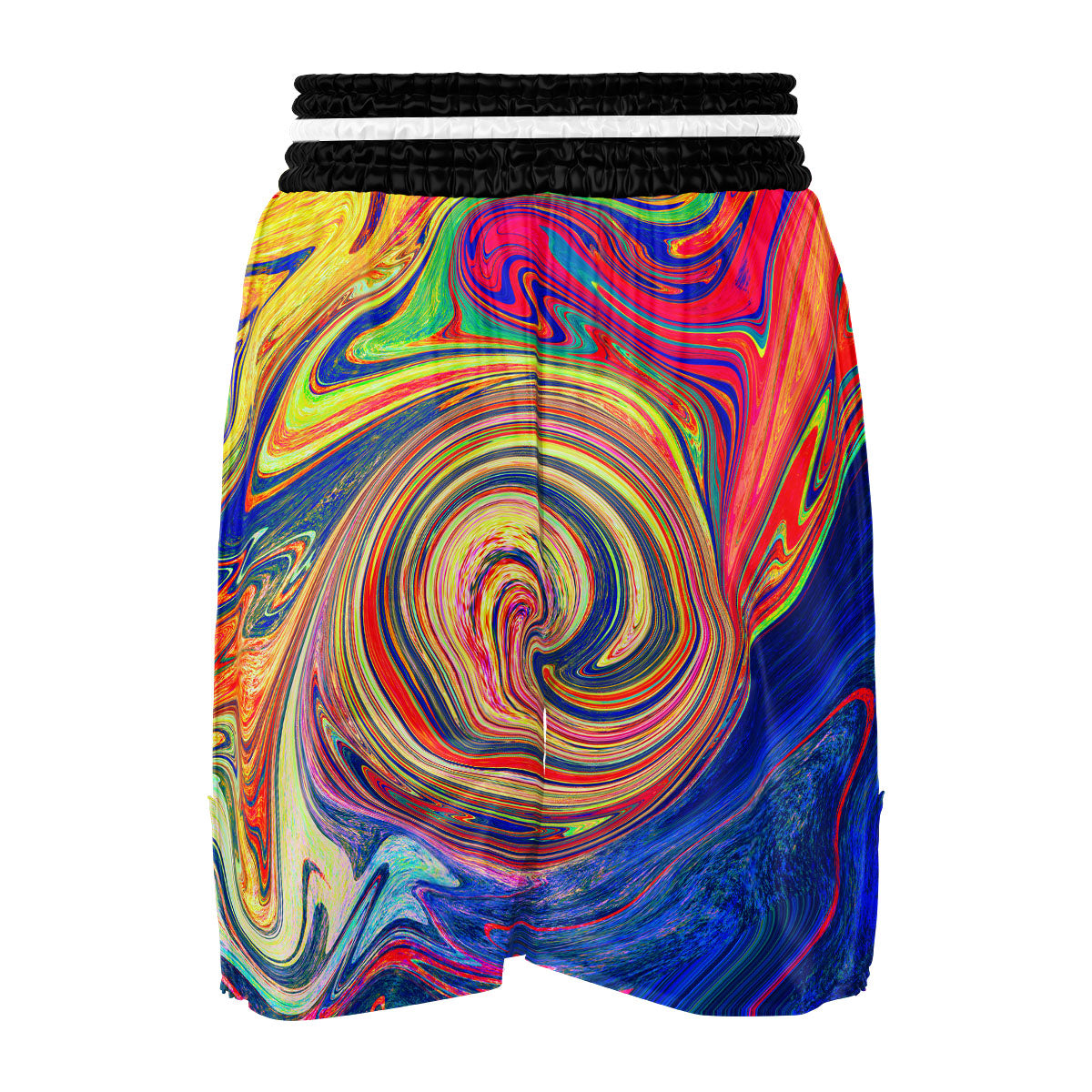 Liquid Trippy Abstract Psychedelic Print Boxing Shorts-grizzshop