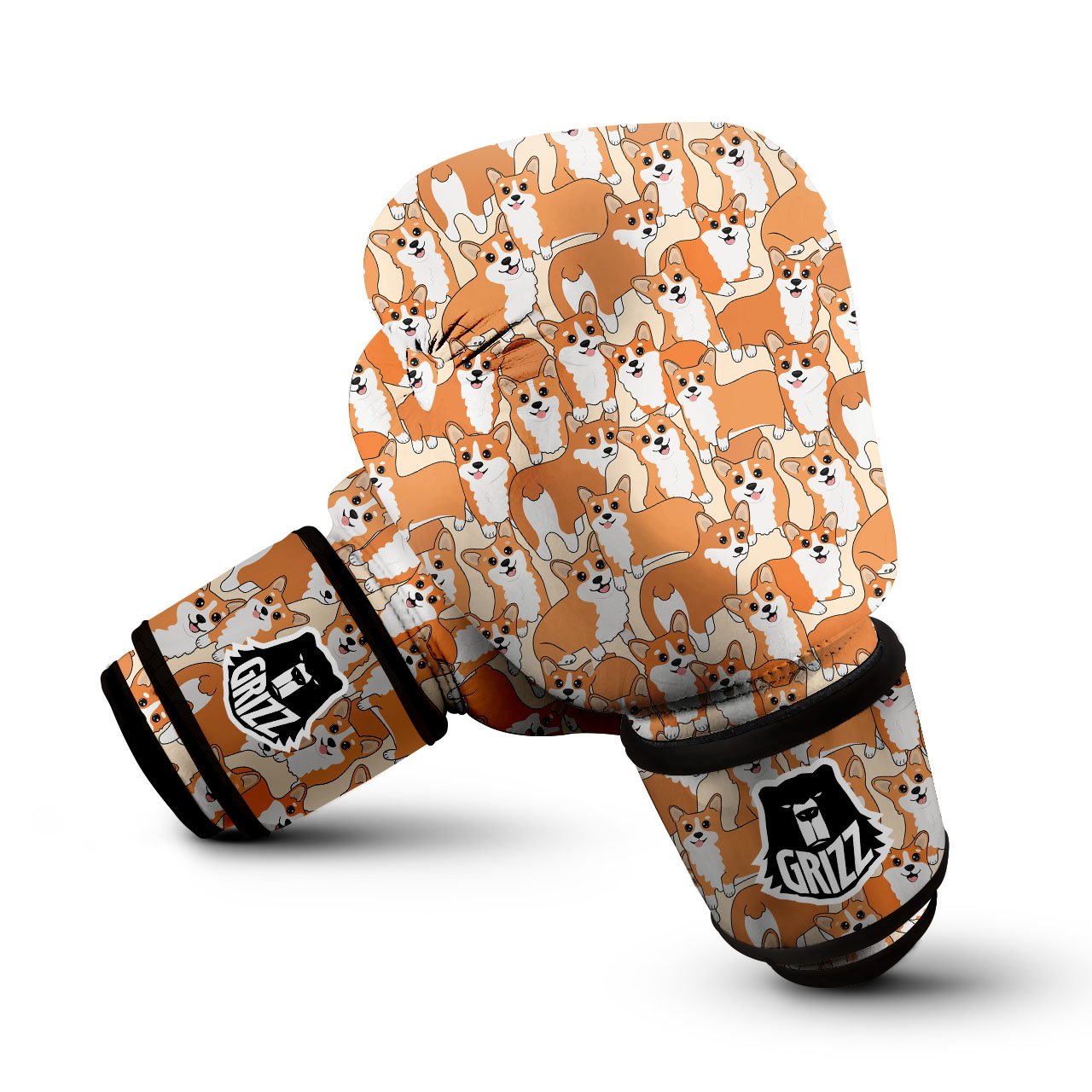 Little Corgi Print Pattern Boxing Gloves-grizzshop