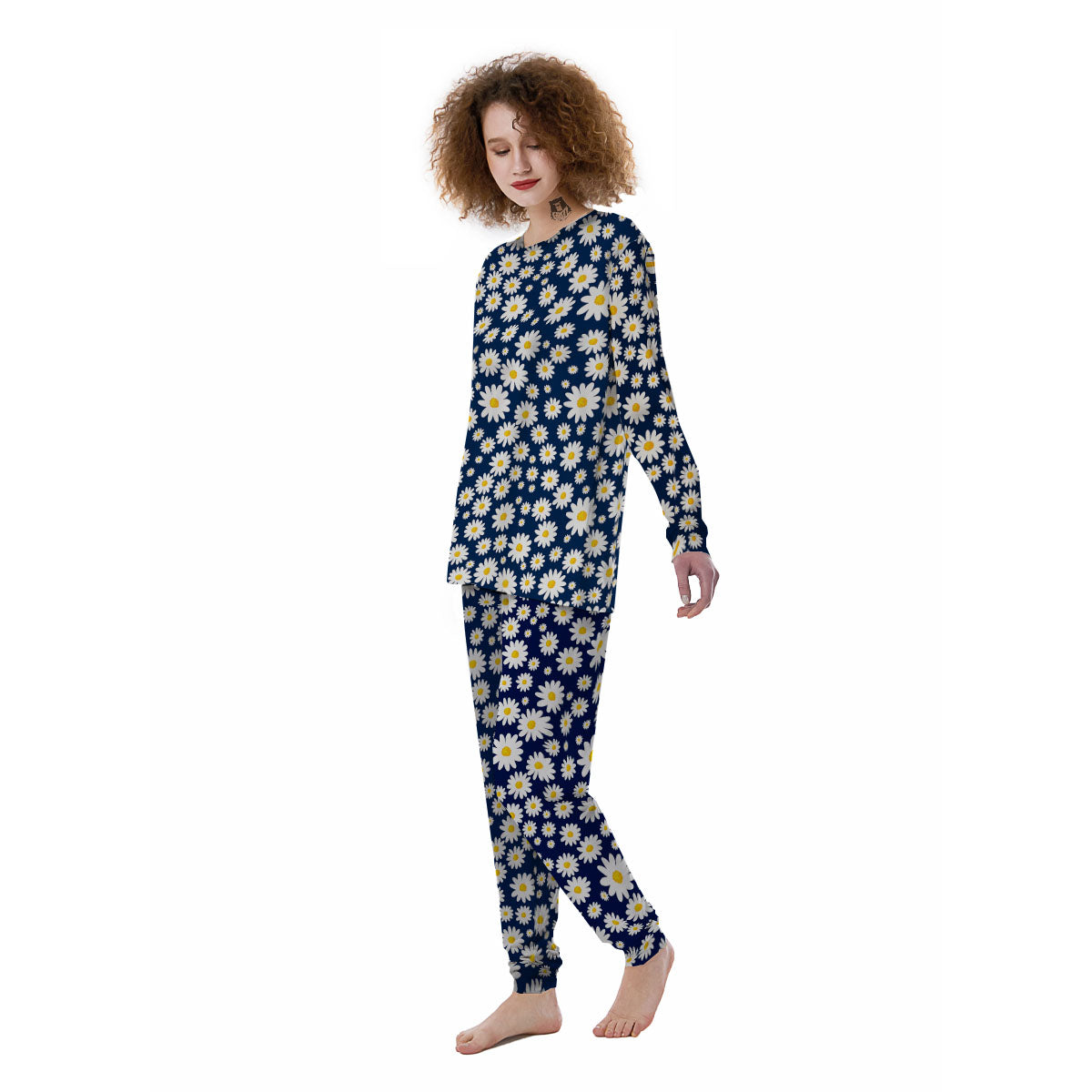 Little Daisy Daisy Print Women's Pajamas-grizzshop