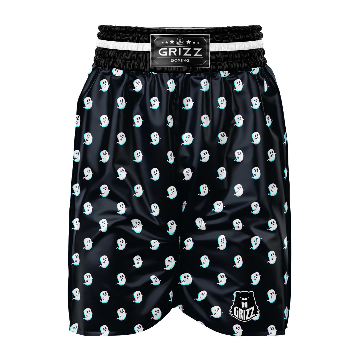 Little Ghost Cute Print Pattern Boxing Shorts-grizzshop