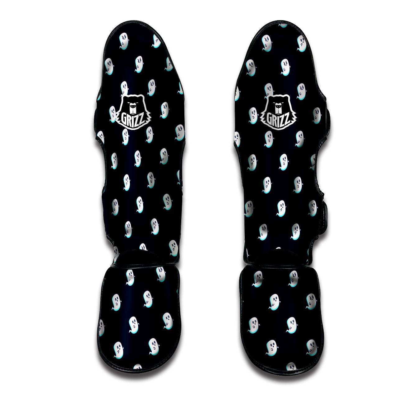 Little Ghost Cute Print Pattern Muay Thai Shin Guards-grizzshop