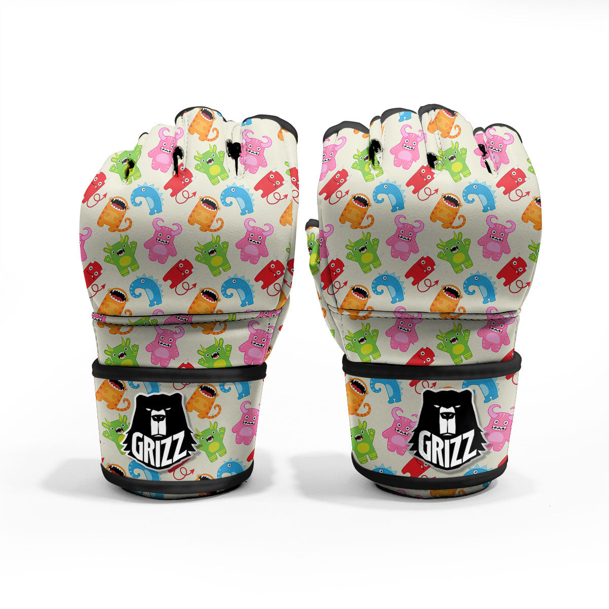Little Monster Print Pattern MMA Gloves-grizzshop