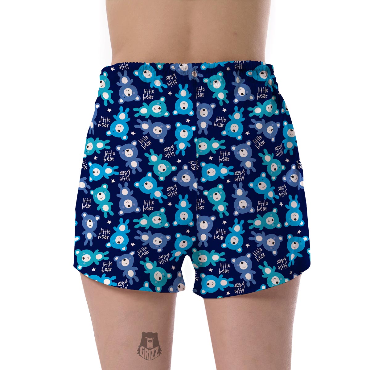 Little Teddy Bear Pattern Print Women's Shorts-grizzshop