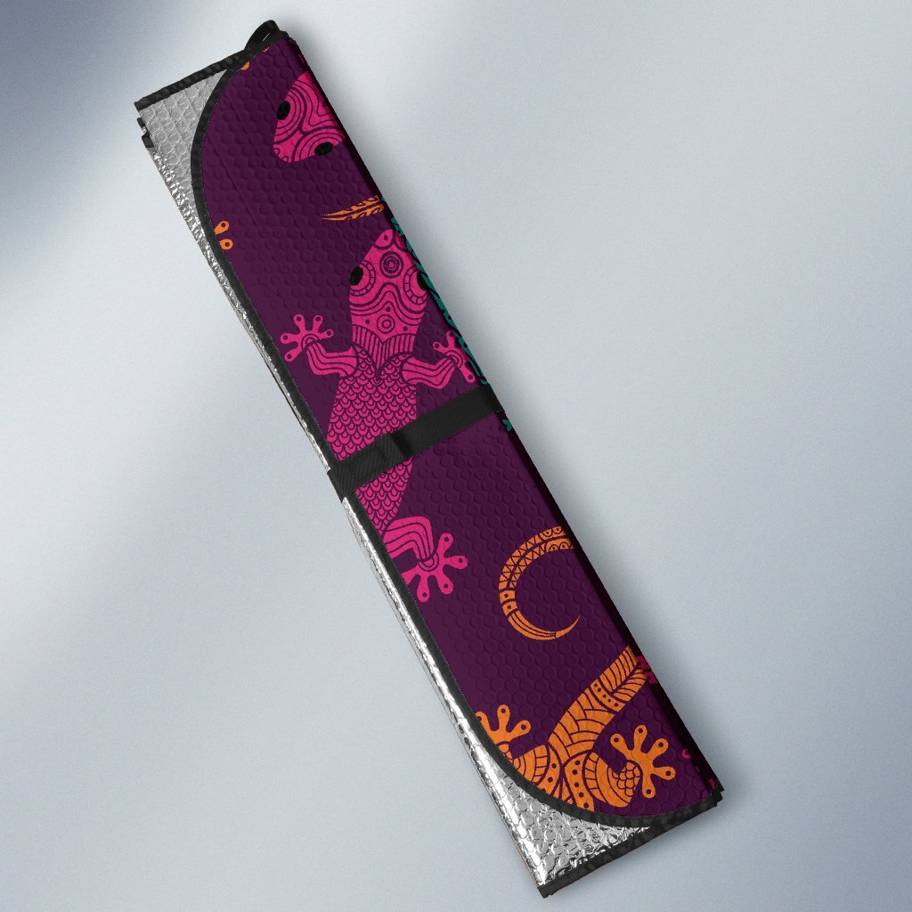 Lizard Pattern Print Car Sun Shade-grizzshop