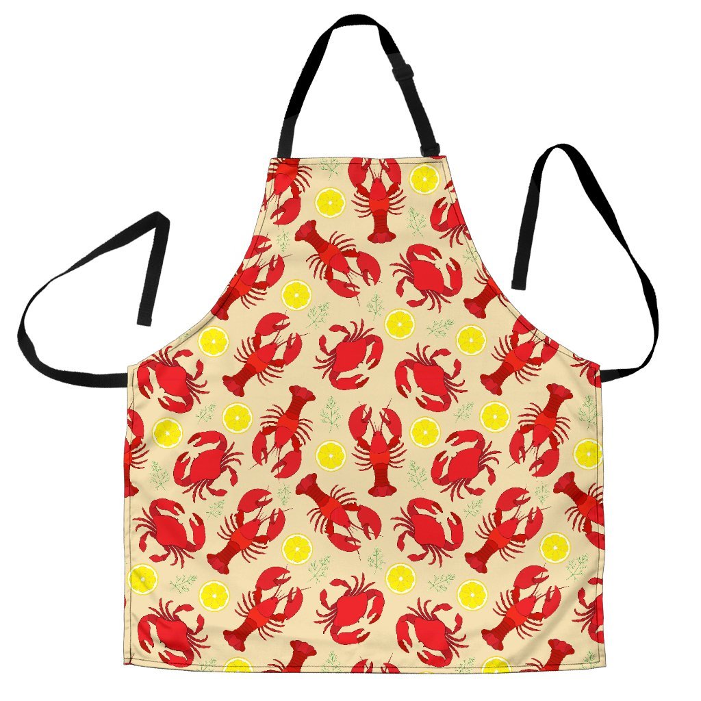 Lobster Crab Pattern Print Women's Apron-grizzshop