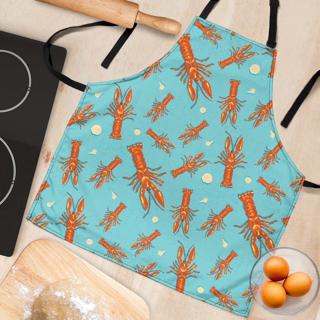 Lobster Pattern Print Women's Apron-grizzshop