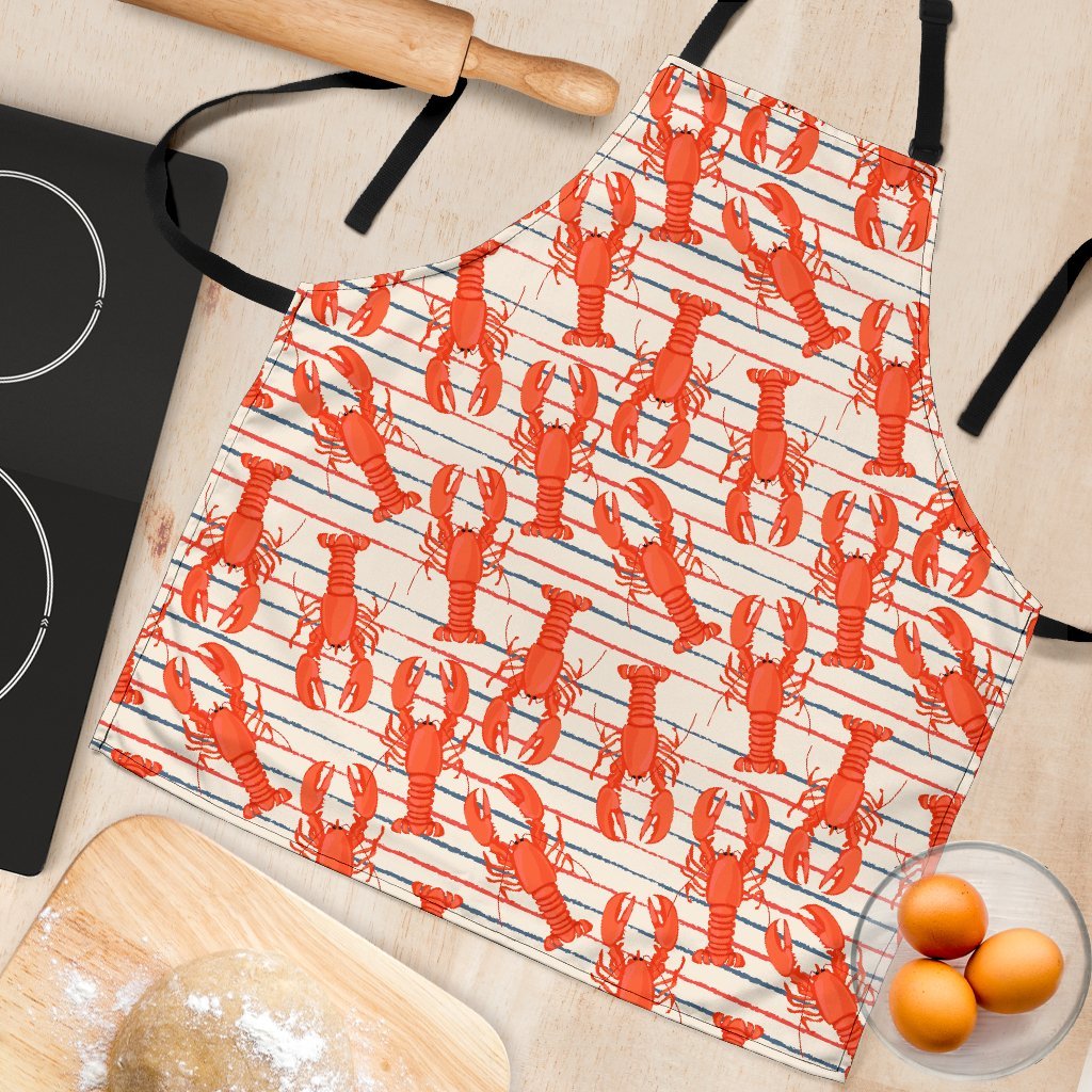 Lobster Print Pattern Women's Apron-grizzshop