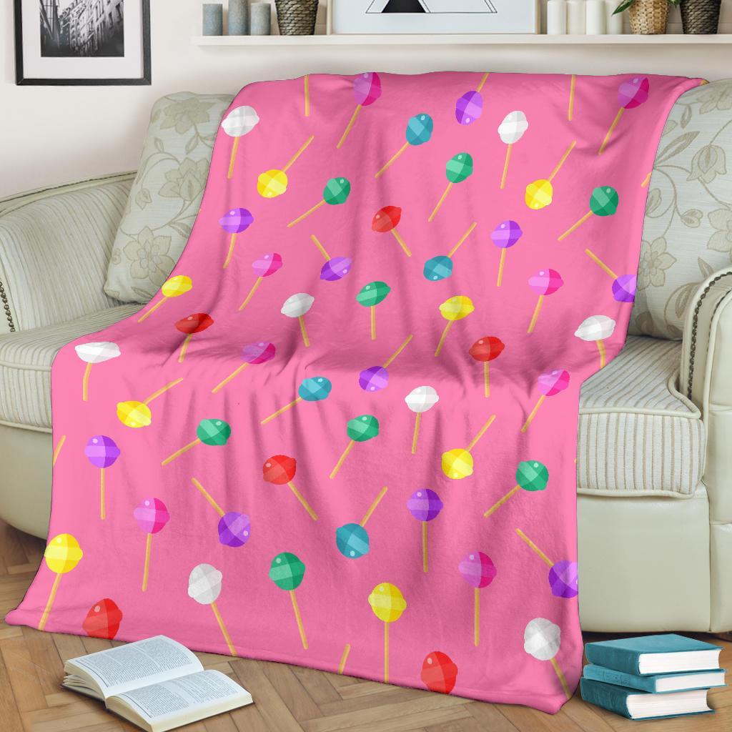 Lollipop Colorful Pattern Print Blanket-grizzshop