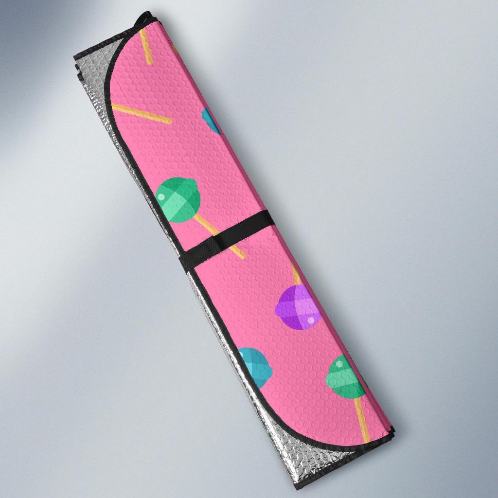 Lollipop Colorful Pattern Print Car Sun Shade-grizzshop