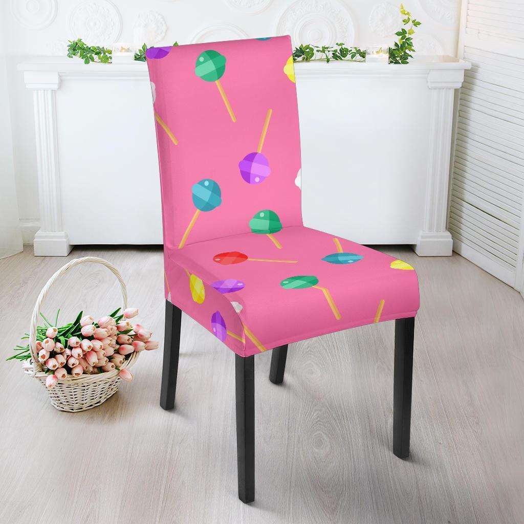 Lollipop Colorful Pattern Print Chair Cover-grizzshop