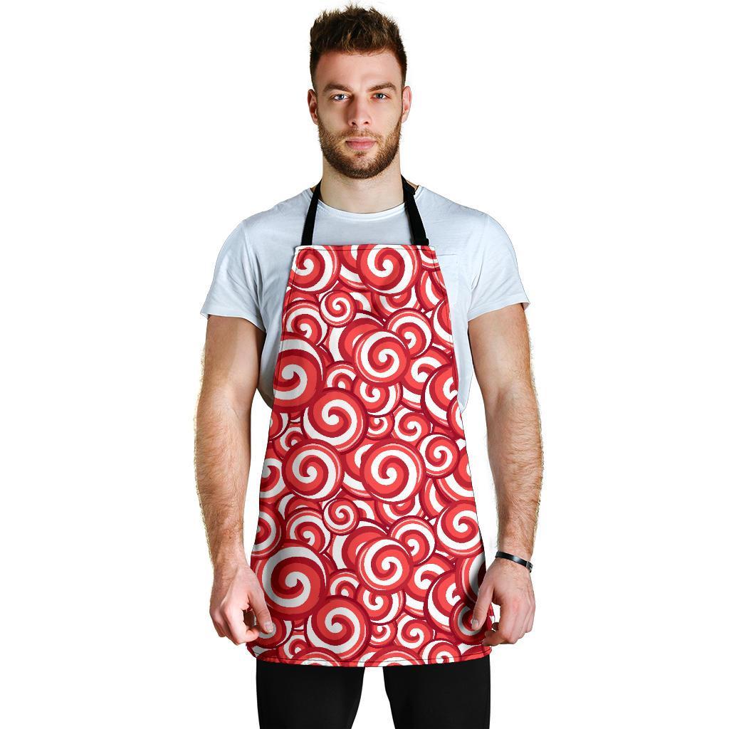 Lollipop Pattern Print Men's Apron-grizzshop