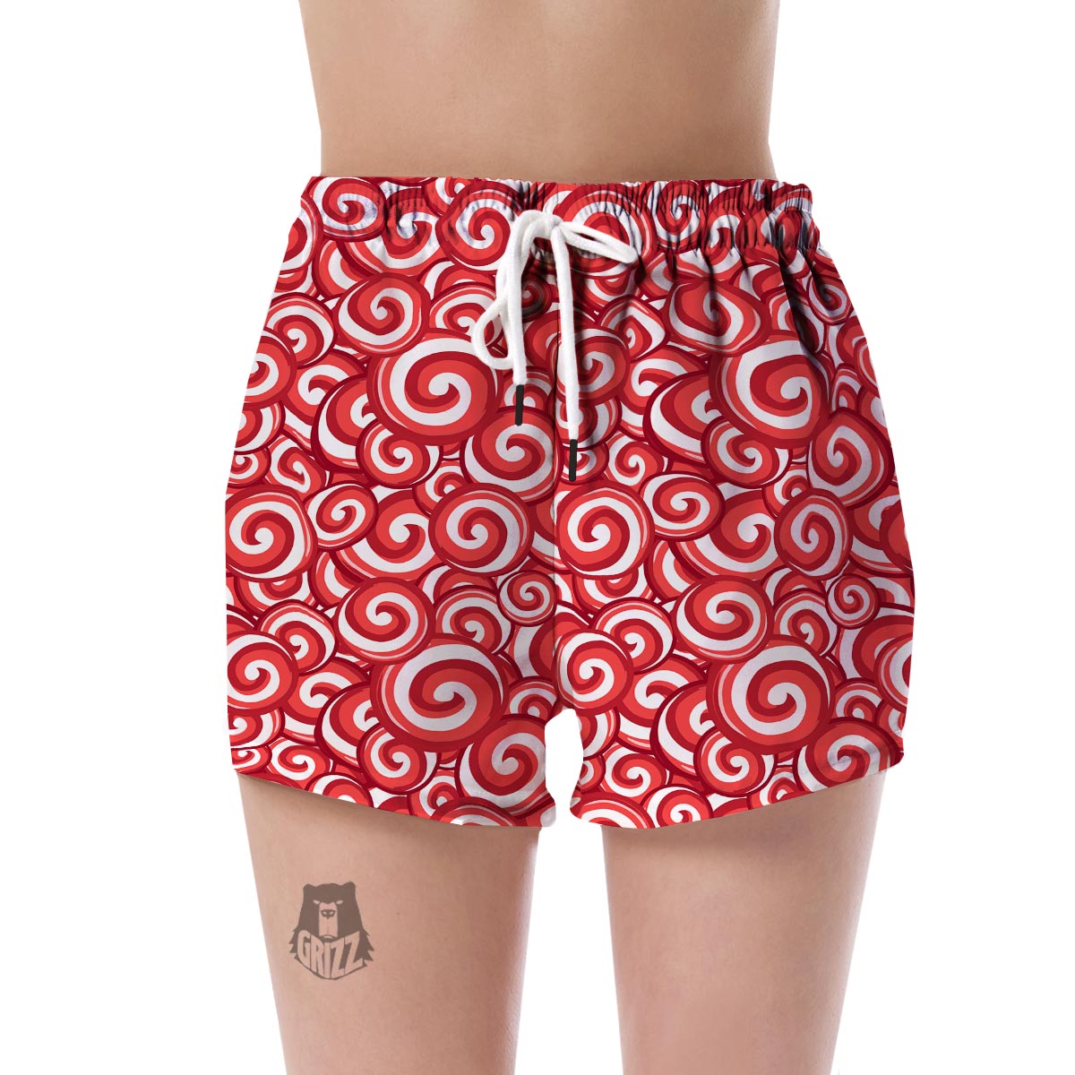 Lollipop Pattern Print Women's Shorts-grizzshop