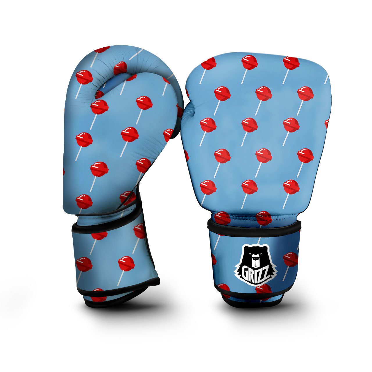 Lollipop Retro Print Pattern Boxing Gloves-grizzshop