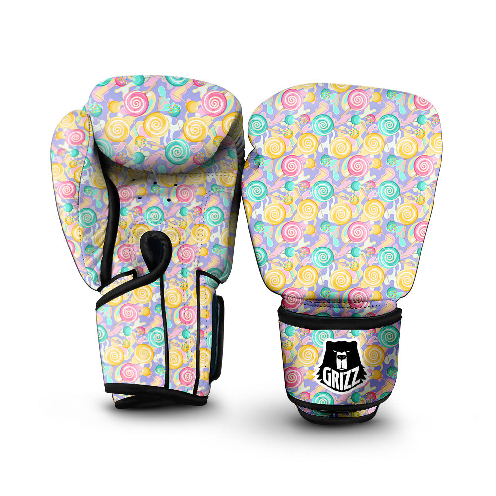 Lotus Pink Print Pattern Boxing Gloves