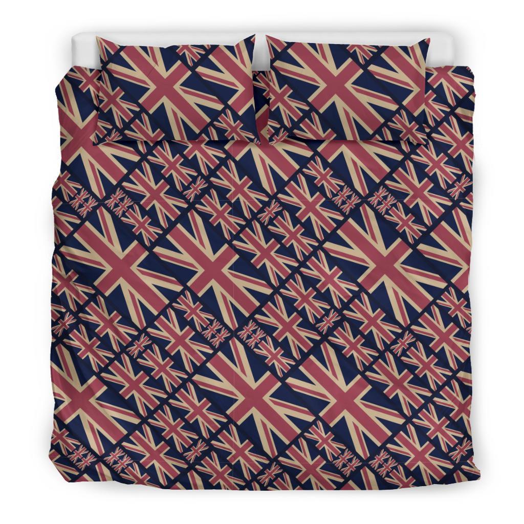 London British Flag Pattern Print Duvet Cover Bedding Set-grizzshop