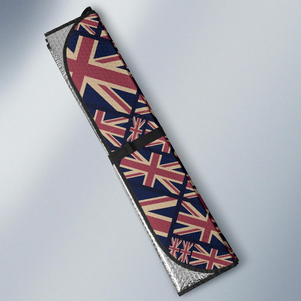 London British Flag Pattern Print Car Sun Shade-grizzshop