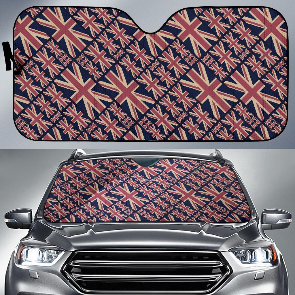 London British Flag Pattern Print Car Sun Shade-grizzshop