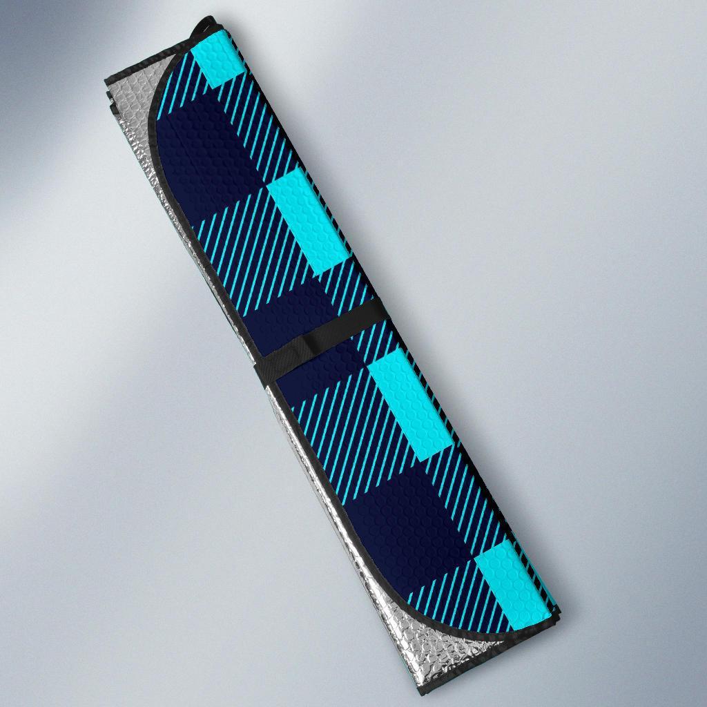 Lumberjack Blue Pattern Print Car Sun Shade-grizzshop