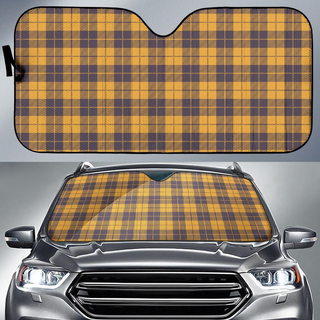Lumberjack Yellow Pattern Print Car Sun Shade-grizzshop
