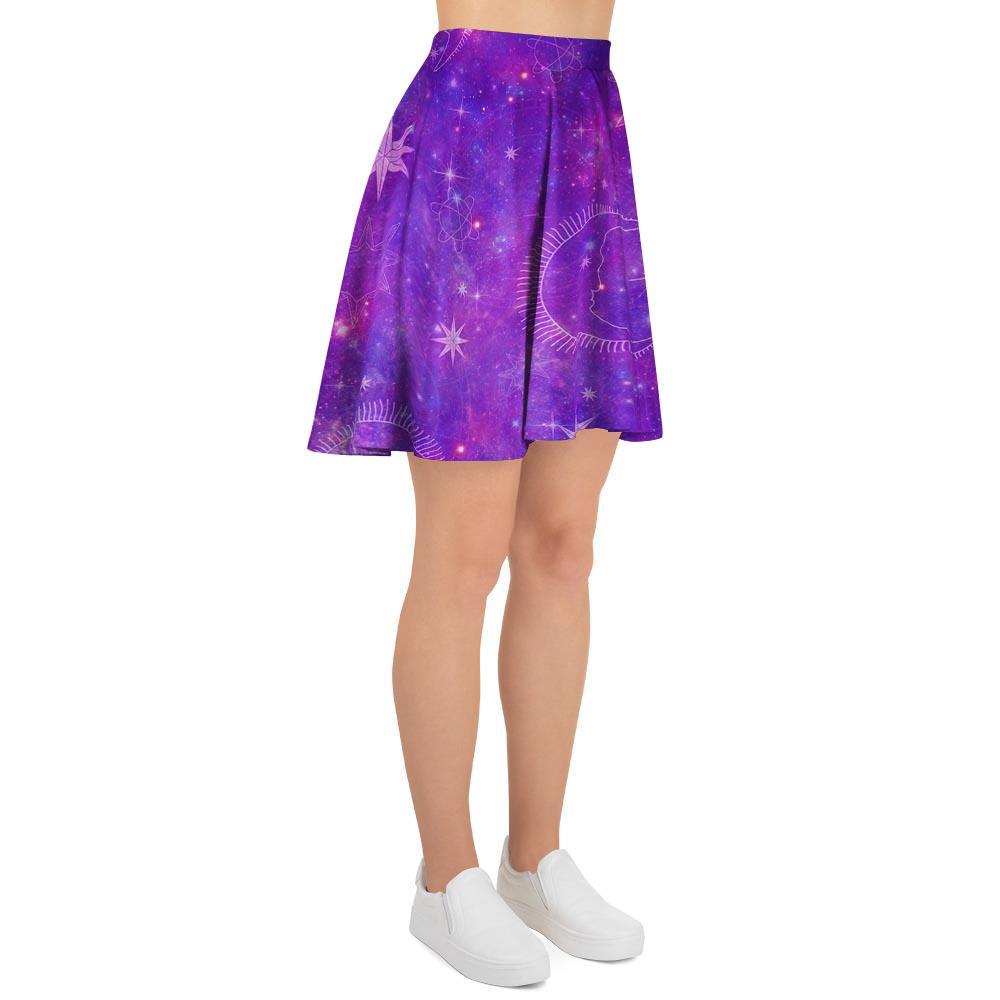 Luna Galaxy Space Women's Skirt-grizzshop