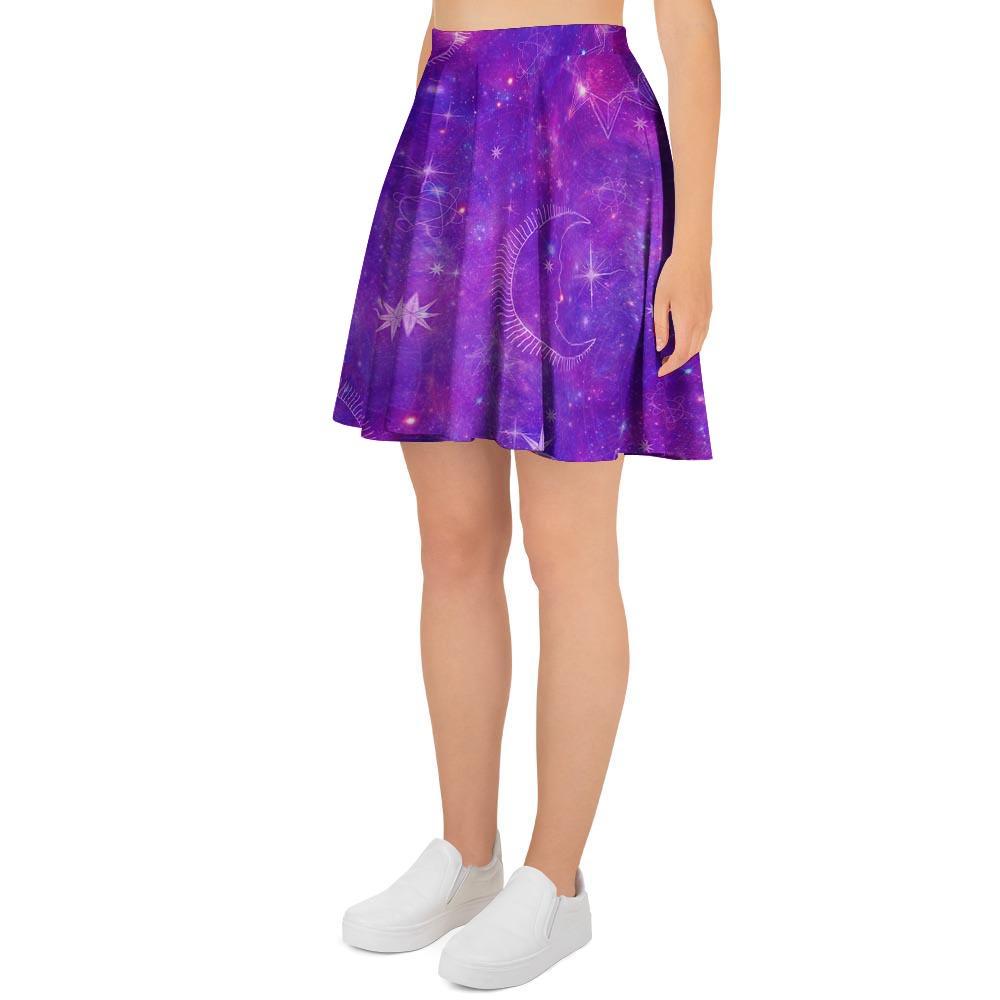 Luna Galaxy Space Women's Skirt-grizzshop