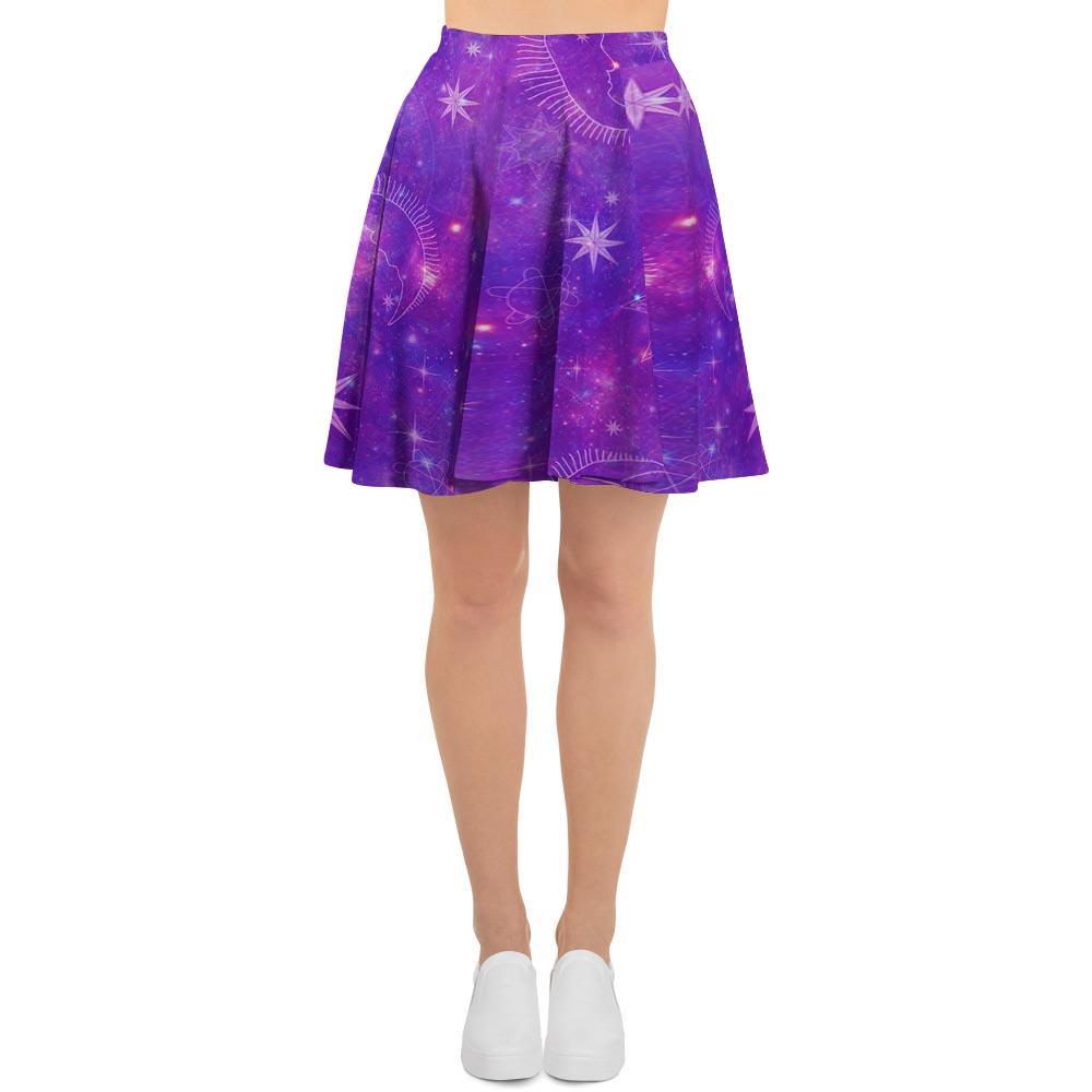 Luna Galaxy Space Women's Skirt-grizzshop