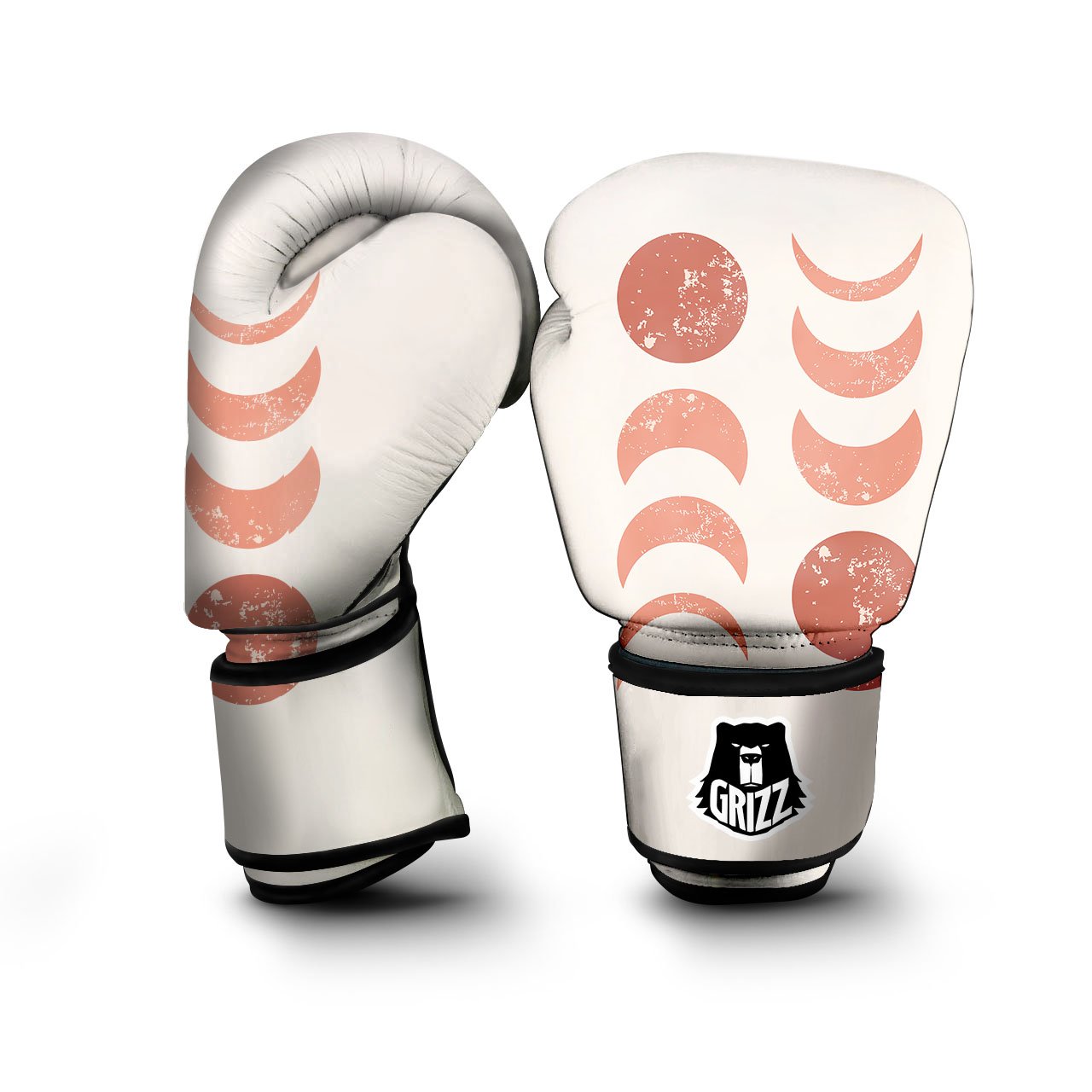 Lunar Cycle Phase Print Boxing Gloves-grizzshop