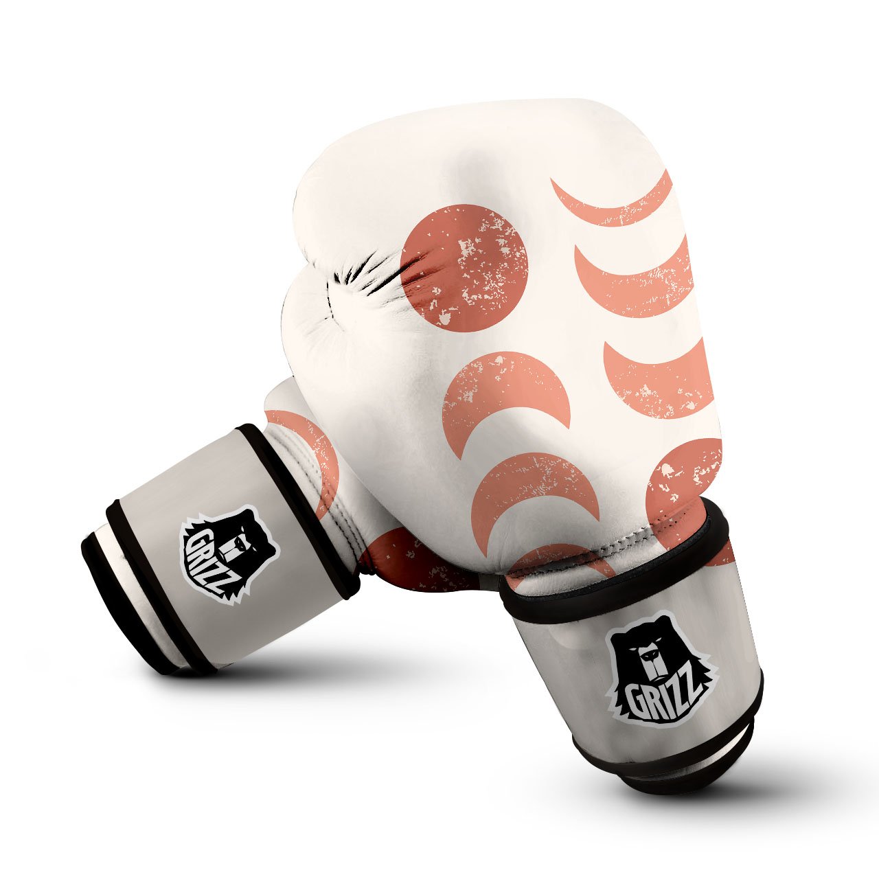 Lunar Cycle Phase Print Boxing Gloves-grizzshop