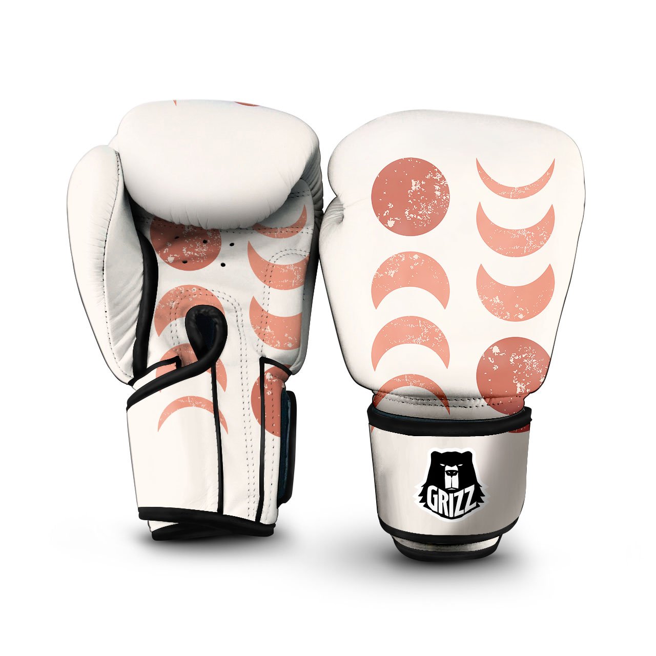 Lunar Cycle Phase Print Boxing Gloves-grizzshop