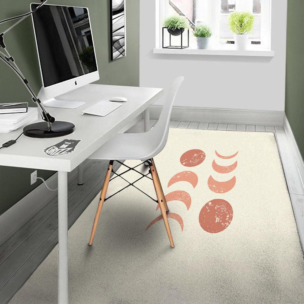 Lunar Cycle Phase Print Floor Mat-grizzshop
