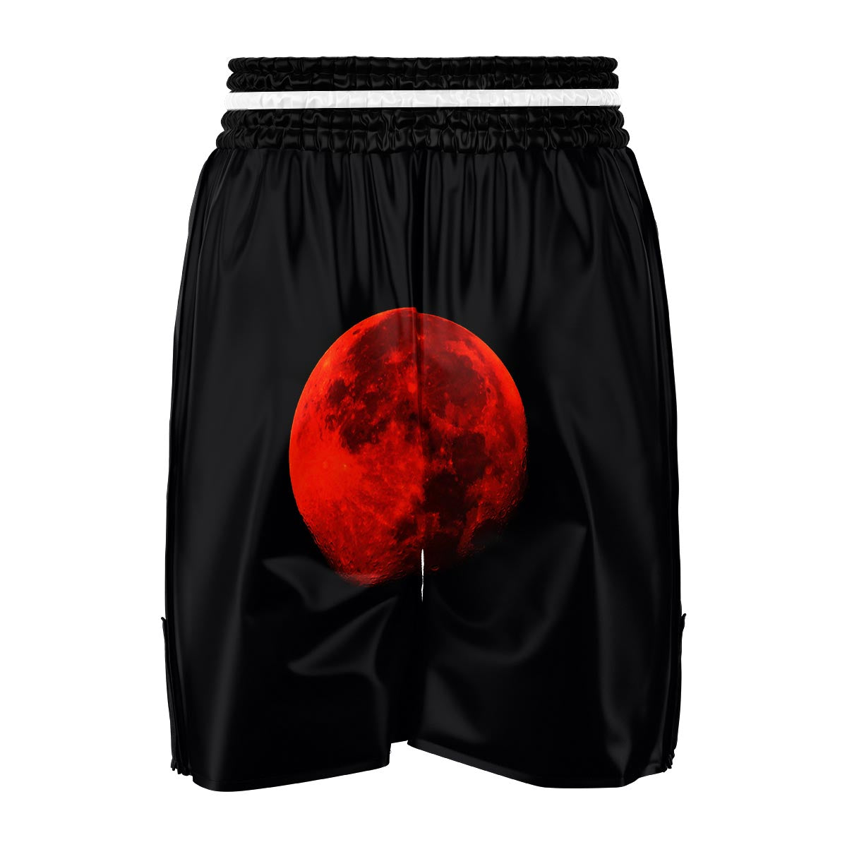 Lunar Eclipse Super Blood Moon Print Boxing Shorts-grizzshop